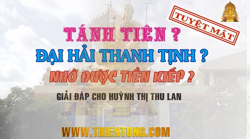 Tánh Tiên và Đại Hải Thanh Tịnh…